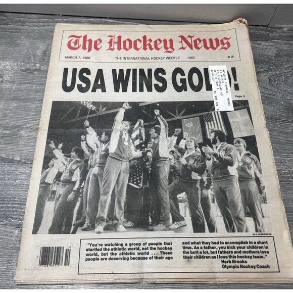 The Hockey News USA Wins Goals Paperback March 7, 1980 - Picture 1 of 6